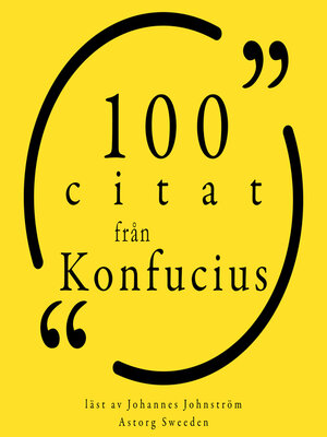 cover image of 100 citat från Konfucius